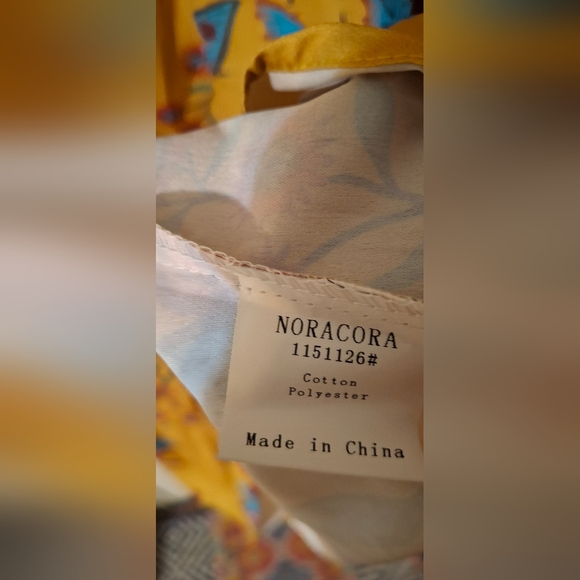 Noracora floral maxidrees v neck size 3XL - Picture 4 of 5